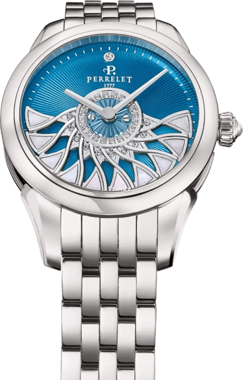 Perrelet,Cleopatra 36.50mm,36.50mm,Titanium,Blue,Automatic,42hours,In-house Caliber,A2071,A2071/2
