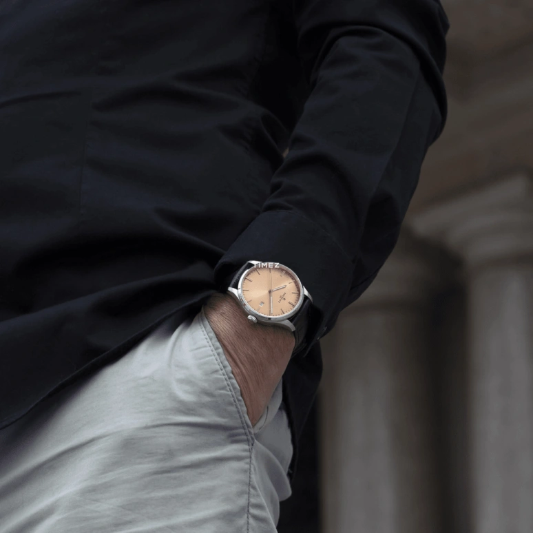 Perrelet,Weekend 39mm,39mm,Stainless Steel,Salmon,Automatic,Day,42hours,A1300,A1300/G