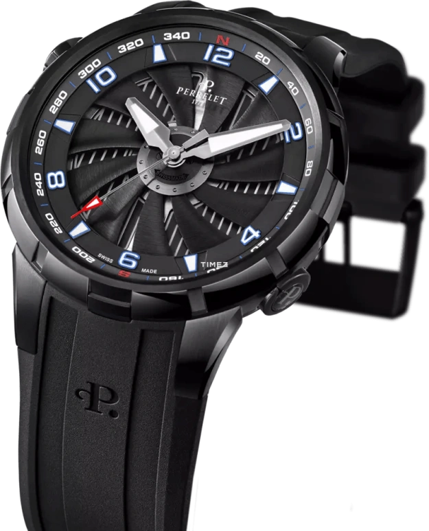 Perrelet,Turbine 47mm,47mm,Stainless Steel,Black,Automatic,42hours,In-house Caliber,A1088,A1088/4