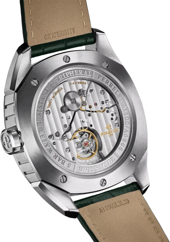Perrelet,Lab Peripheral 42mm,42mm,Stainless Steel,Green,Automatic,Day,42hours,A1100,A1100/5