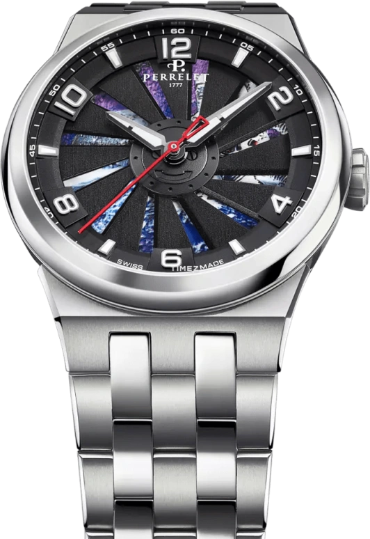 Perrelet,Turbine 41mm,41mm,Titanium,Multi-Color,Automatic,42hours,In-house Caliber,A4066,A4066/S1