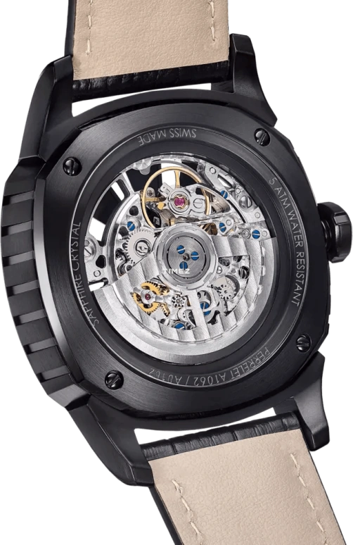 Perrelet,Turbine 42mm,42mm,Stainless Steel,Black,Automatic,42hours,Sapphire,Crystal Glass,A1062,A1062/1