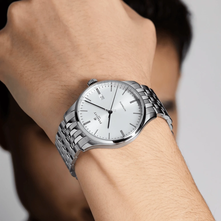 Perrelet,Weekend 39mm,39mm,Stainless Steel,Silver,Automatic,Day,42hours,A1300,A1300/4