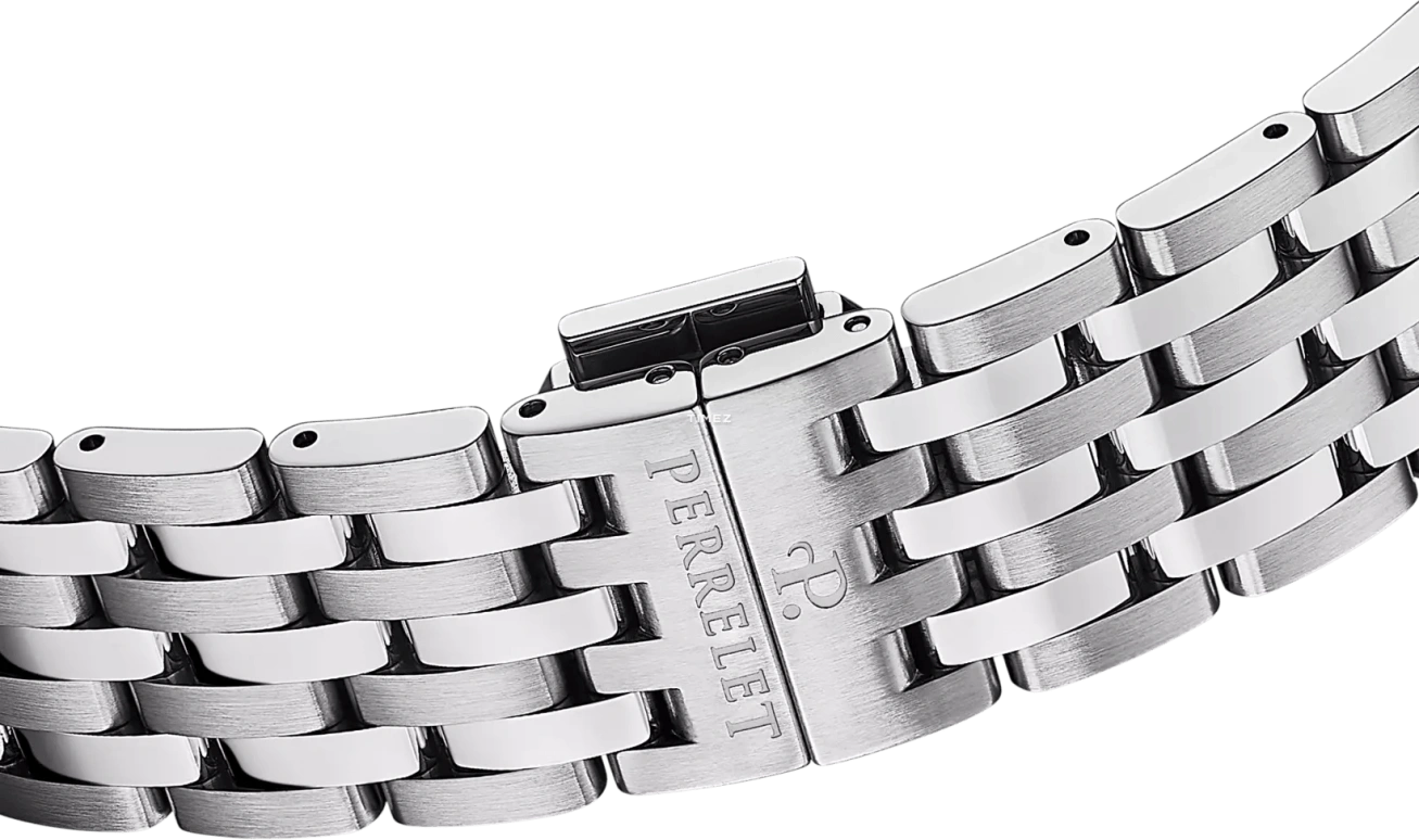 Perrelet,Weekend 39mm,39mm,Stainless Steel,Black,Automatic,Day,Dule Time,GMT,A1304,A1304/6