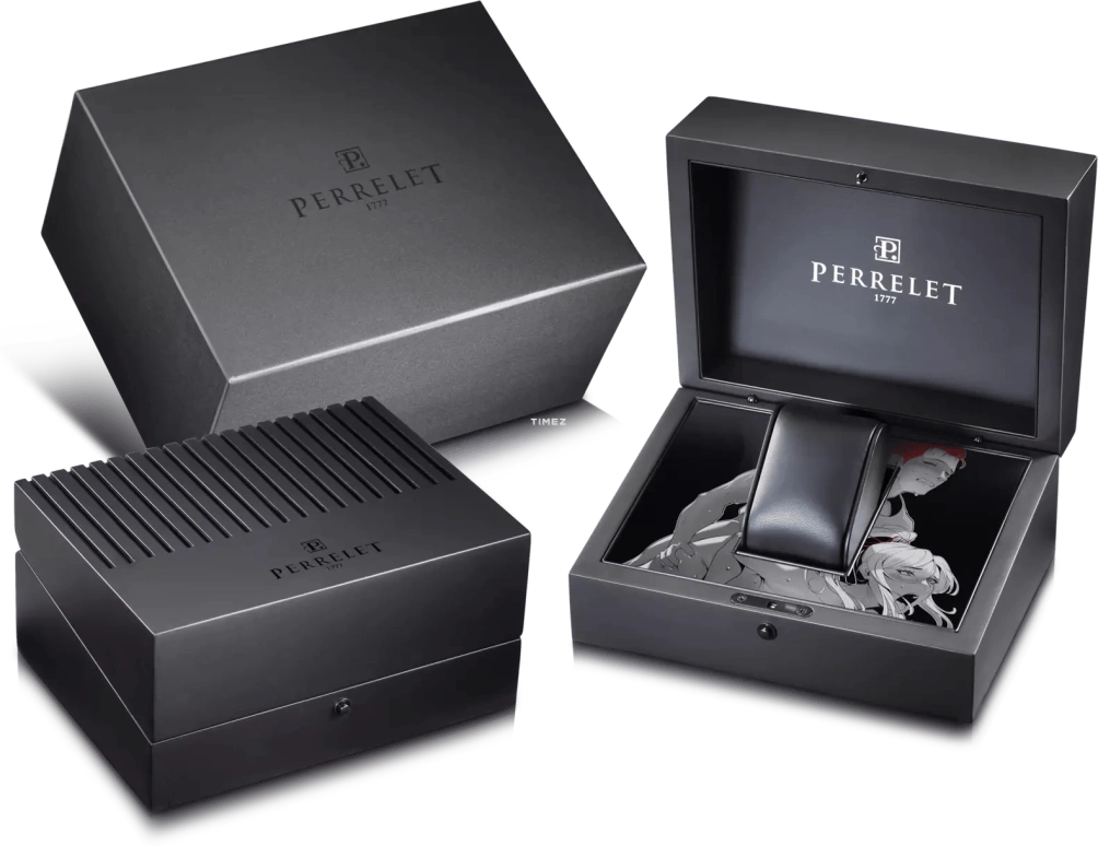 Perrelet,Turbine 41mm,41mm,Titanium,Black,Automatic,42hours,In-house Caliber,A4071,A4071/2