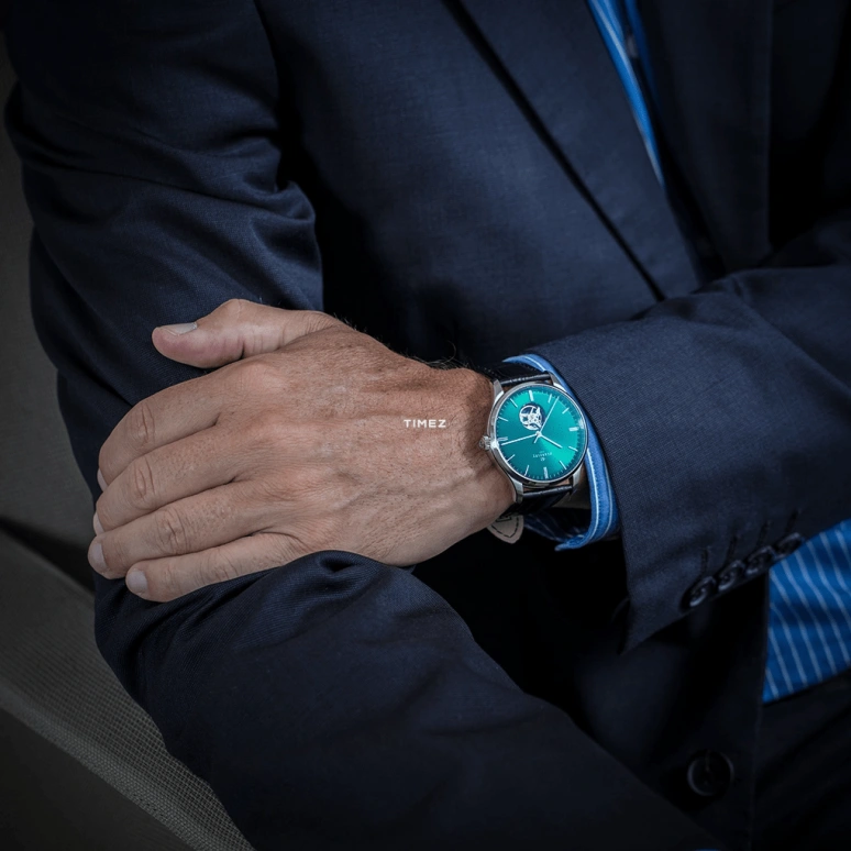 Perrelet,Weekend 39mm,39mm,Stainless Steel,Green,Automatic,42hours,In-house Caliber,A1302,A1302/8