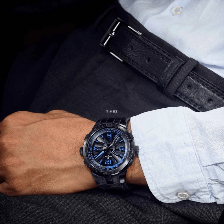 Perrelet,Turbine 48mm,48mm,Stainless Steel,Black,Automatic,42hours,In-house Caliber,A1095,A1095/2