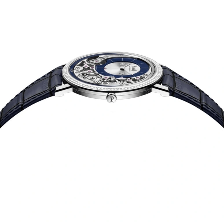 Piaget,Altiplano 41mm,41mm,White Gold,Silver,Blue,Automatic,In-house Caliber,Sapphire,Crystal Glass,G0A45121