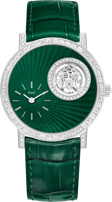 Piaget,Altiplano 41mm,41mm,White Gold,Green,Handwound,Tourbillon,In-house Caliber,G0A46953