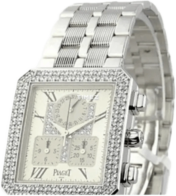 Piaget,Other 28mm,28mm,White Gold,Grey,Quartz,Chronograph,Day,G0A23069