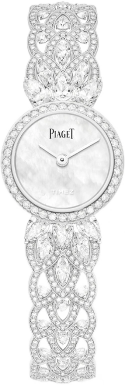 Piaget,High Jewellery 0mm,0mm,White Gold,White,Quartz,In-house Caliber,Sapphire,Crystal Glass,G0A44161