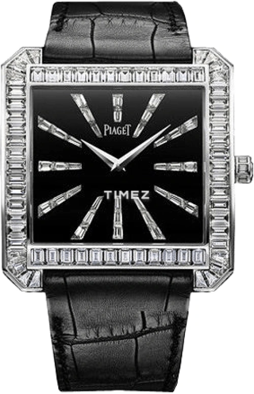 Piaget,High Jewellery 43.50x46.50mm,43.50x46.50mm,White Gold,Black,Handwound,60hours,In-house Caliber,G0A33147