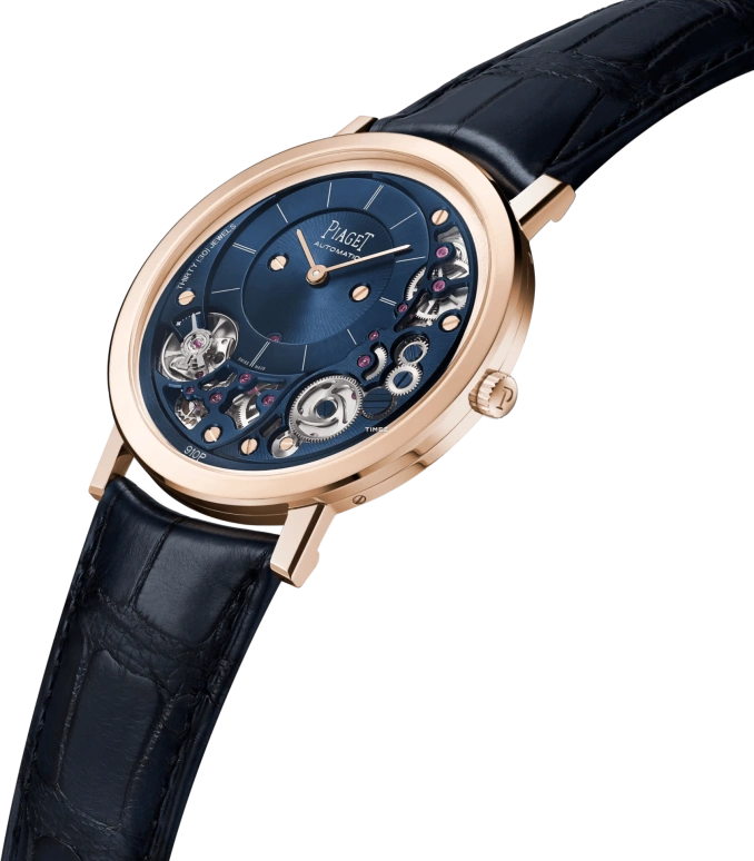 Piaget,Altiplano 41mm,41mm,Rose Gold,Blue,Automatic,Sapphire,Crystal Glass,Round,G0A48125
