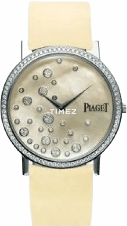 Piaget,Altiplano 38mm,38mm,White Gold,Silver,Automatic,Sapphire,Crystal Glass,Round,G0A31140