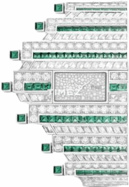 Piaget,High Jewellery 0mm,0mm,White Gold,Silver,Quartz,In-house Caliber,Sapphire,Crystal Glass,G0A46350