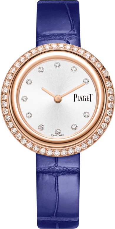 Piaget,Possession 34mm,34mm,Rose Gold,Silver White,Quartz,In-house Caliber,Sapphire,Crystal Glass,G0A44292