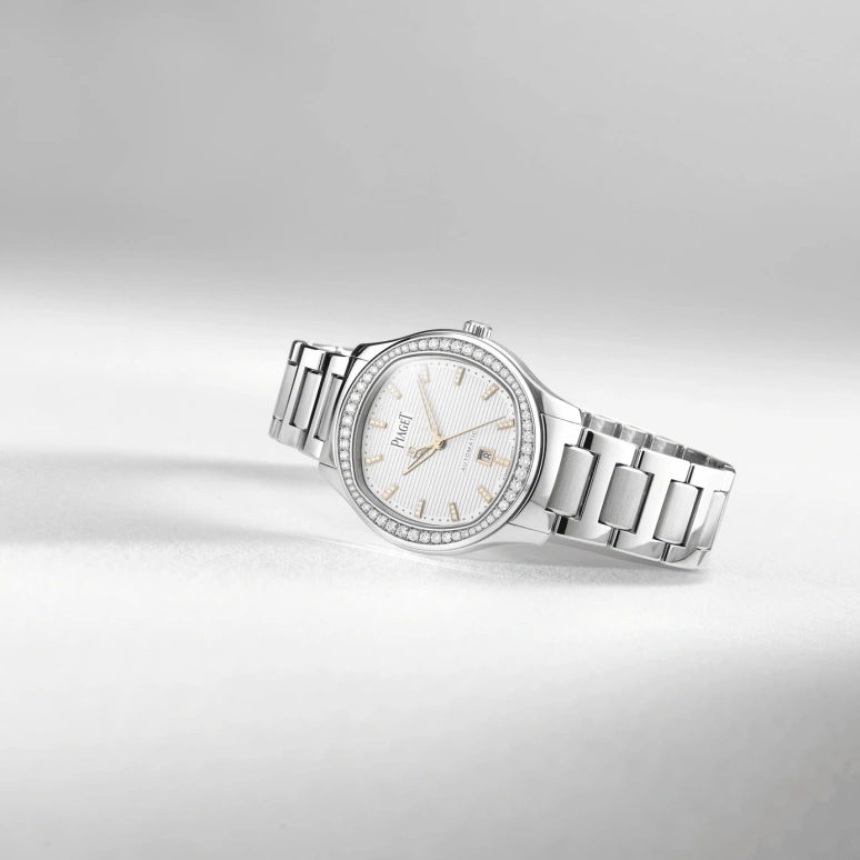 Piaget,Polo 36mm,36mm,Stainless Steel,Rose,White,Automatic,Day,40hours,G0A46019