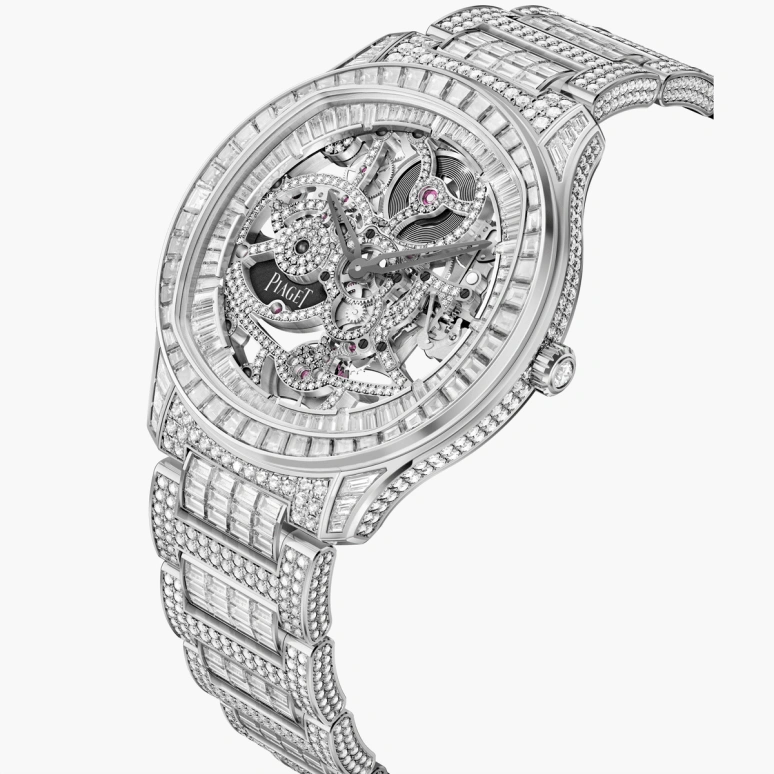 Piaget,Polo 42mm,42mm,White Gold,Skeleton,Automatic,In-house Caliber,Sapphire,Crystal Glass,G0A46006