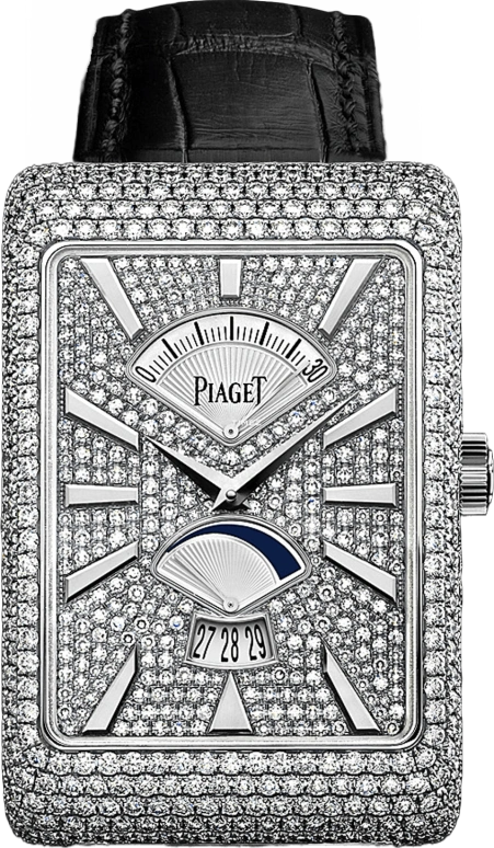 Piaget,Black Tie 31x46mm,31x46mm,White Gold,Silver,In-house Caliber,Sapphire,Crystal Glass,Setting,Diamonds,G0A33059