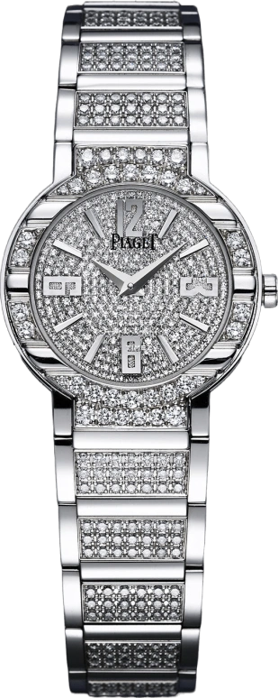 Piaget,Polo 28mm,28mm,White Gold,Silver,Sapphire,Crystal Glass,Round,G0A26034