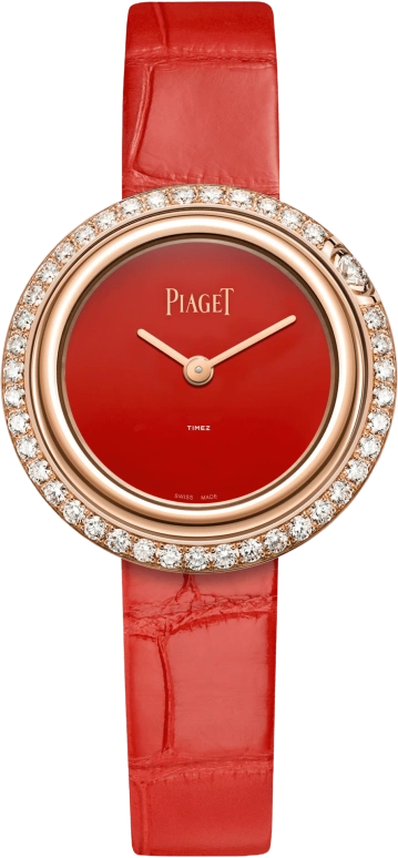 Piaget,Possession 29mm,29mm,Rose Gold,Red,Quartz,In-house Caliber,Sapphire,Crystal Glass,G0A43088