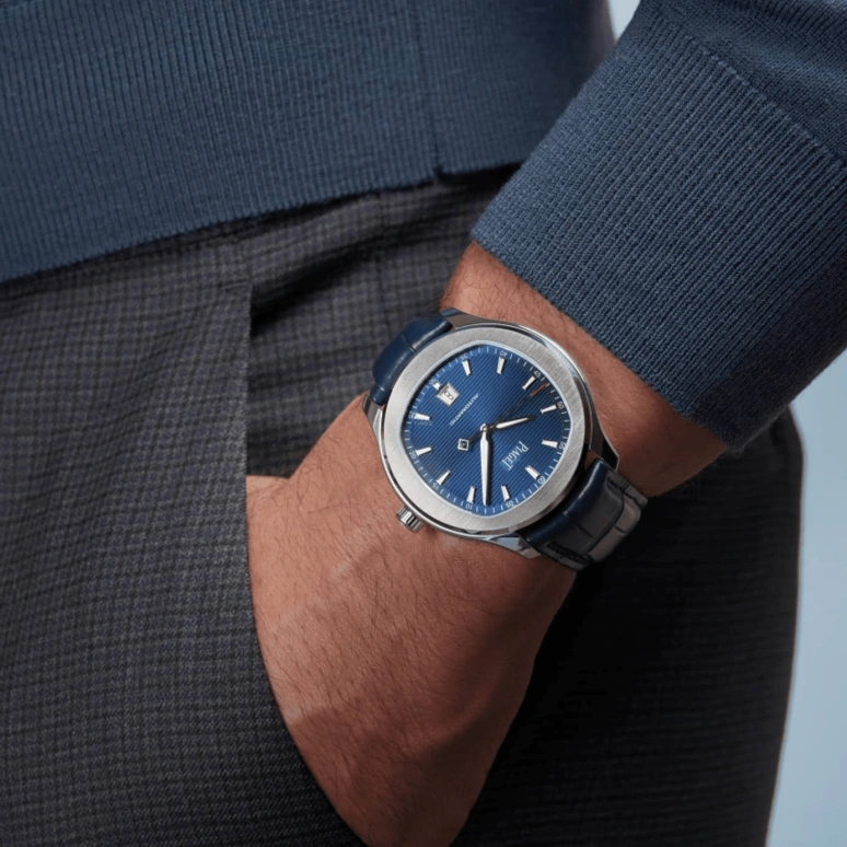 Piaget,Polo 42mm,42mm,Stainless Steel,Luminous,Blue,Automatic,48hours,In-house Caliber,G0A43001