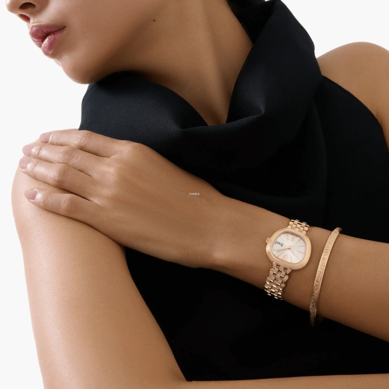 Piaget,Sixtie 29mm,29mm,Rose Gold,Silver,Quartz,In-house Caliber,Sapphire,G0A50302