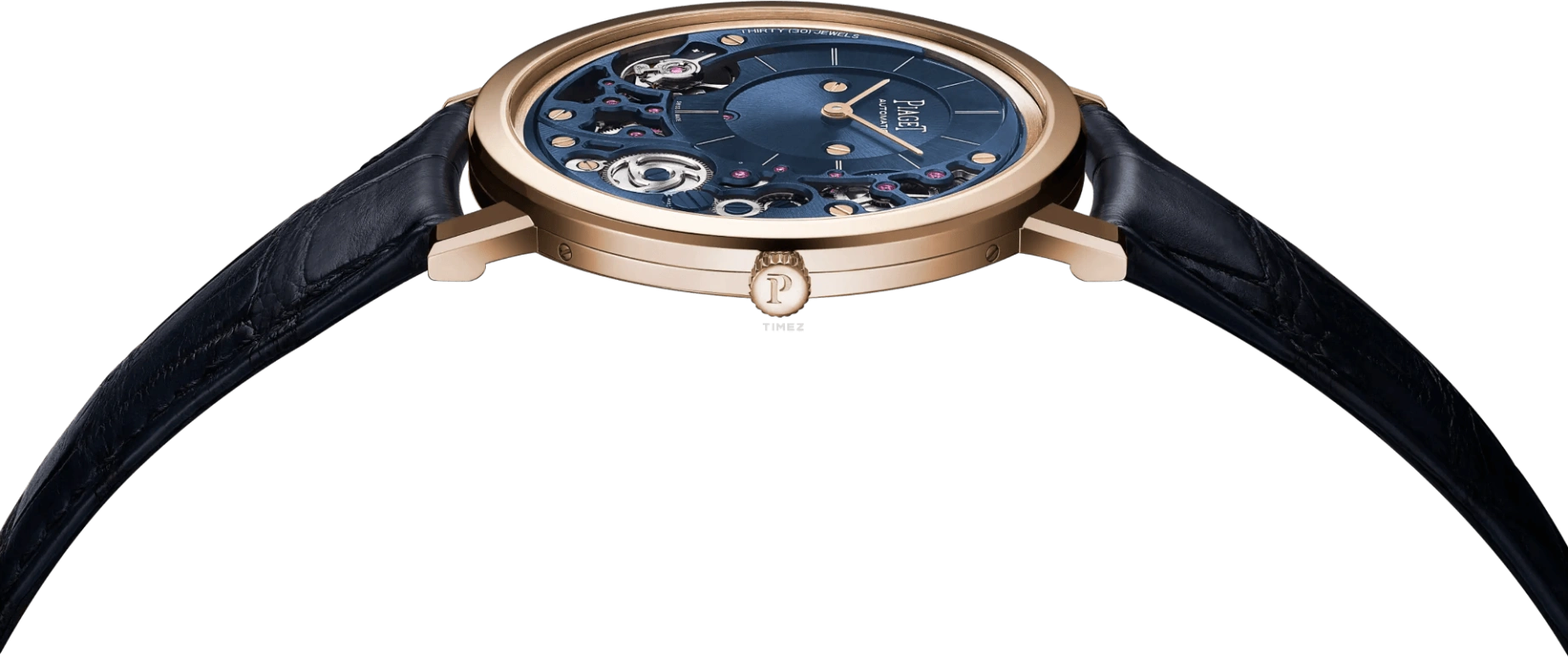 Piaget,Altiplano 41mm,41mm,Rose Gold,Blue,Automatic,Sapphire,Crystal Glass,Round,G0A48125