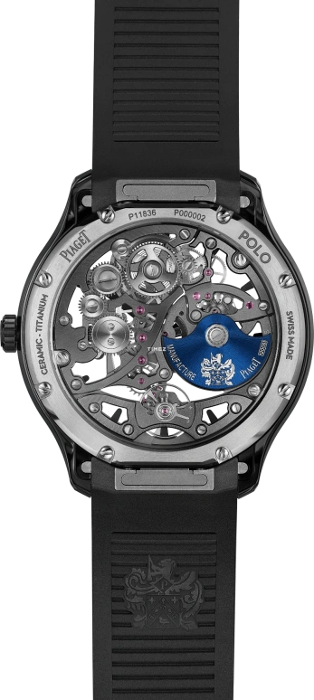 Piaget,Polo 42mm,42mm,Titanium,Ceramic,Black,Skeleton,Automatic,44hours,In-house Caliber,G0A49011