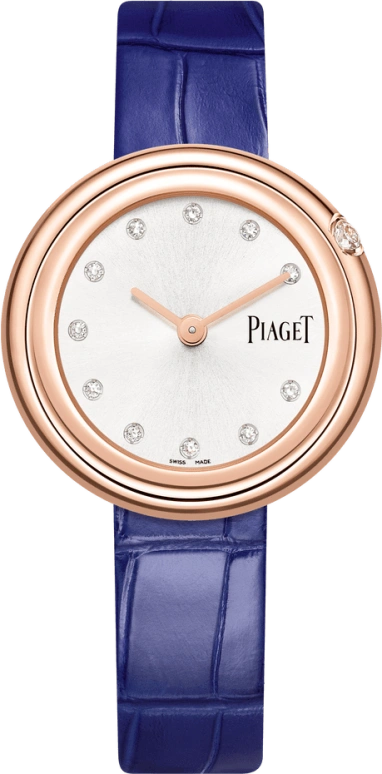 Piaget,Possession 34mm,34mm,Rose Gold,Silver White,In-house Caliber,Sapphire,Crystal Glass,G0A44091