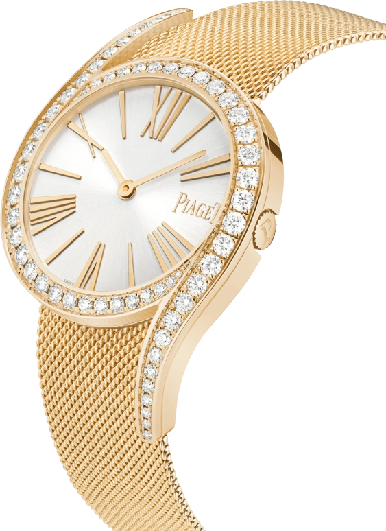 Piaget,Other 32mm,32mm,Rose Gold,Silver,Grey,Automatic,Diamonds,Brilliant Cut,G0A48213 