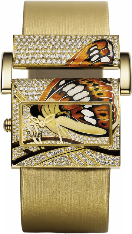Piaget,Limelight 36x40mm,36x40mm,Yellow Gold,Gold,In-house Caliber,Sapphire,Crystal Glass,Rectangular,G0A33133