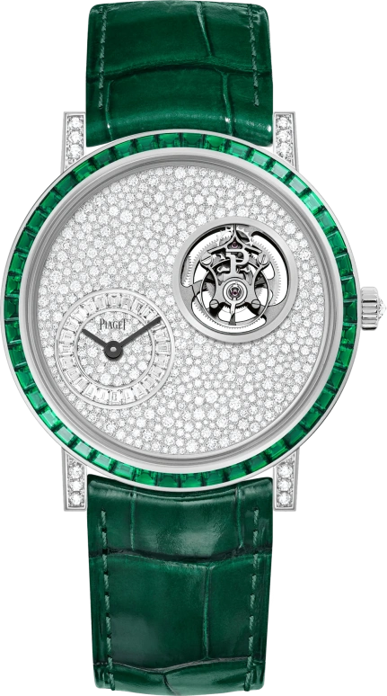 Piaget,Altiplano 41mm,41mm,White Gold,Silver White,White,Handwound,Tourbillon,Sapphire,Crystal Glass,G0A47034