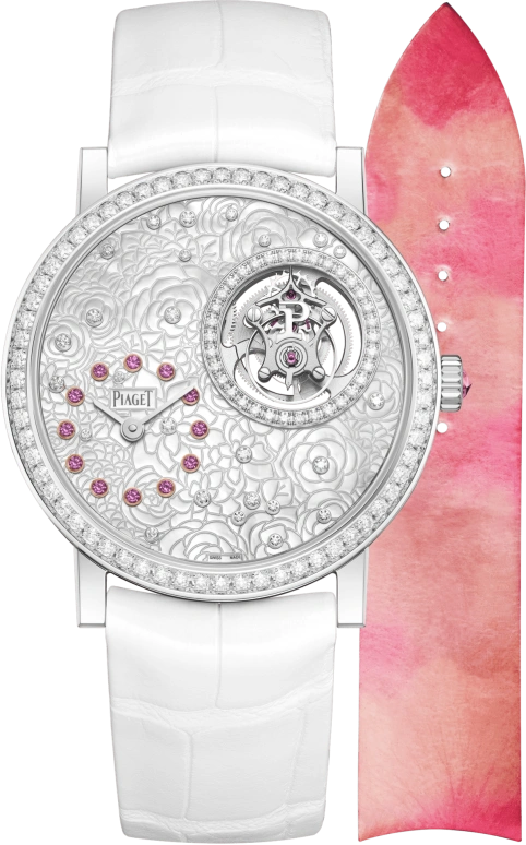 Piaget,Altiplano 38mm,38mm,White Gold,Silver,Handwound,Tourbillon,In-house Caliber,G0A47036
