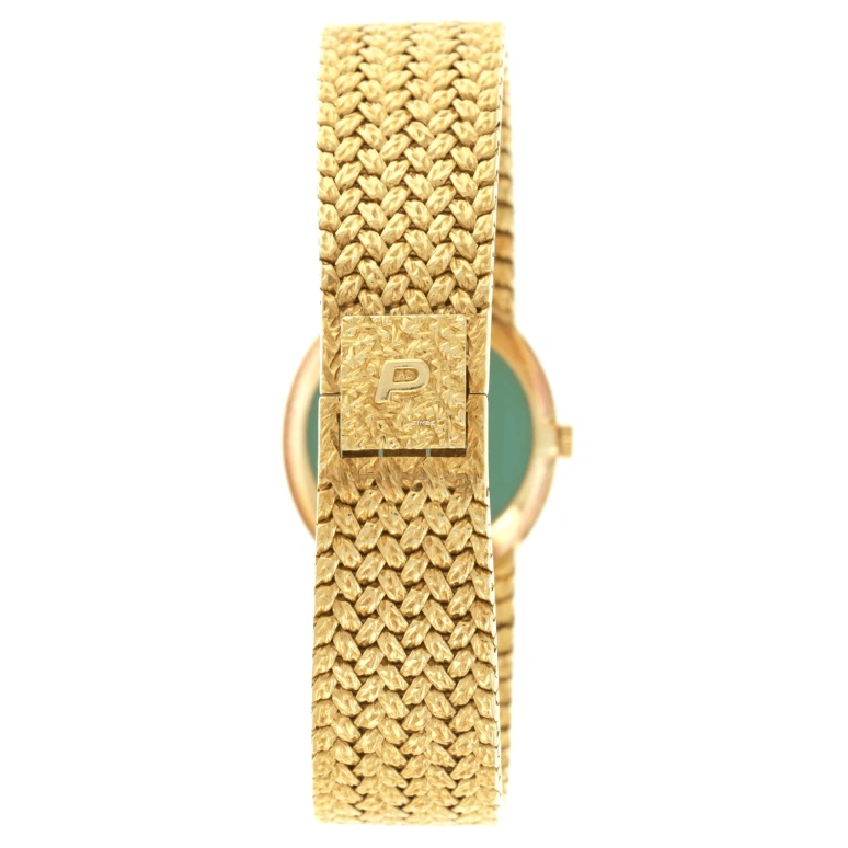 Piaget,Other 25mm,25mm,Yellow Gold,Gold,Purple Red,Handwound,Sapphire,Crystal Glass,Oval,9826D2