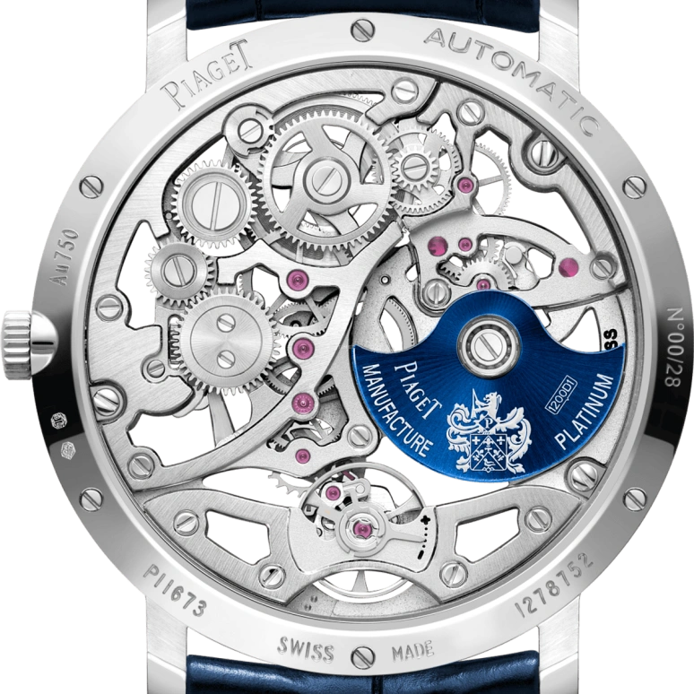 Piaget,Altiplano 38mm,38mm,White Gold,Skeleton,Automatic,In-house Caliber,Sapphire,Crystal Glass,G0A47127