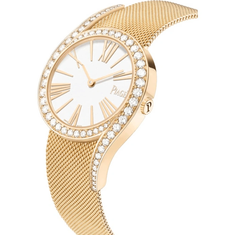 Piaget,Limelight 32mm,32mm,Rose Gold,Silver White,Automatic,In-house Caliber,Sapphire,Crystal Glass,G0A45213