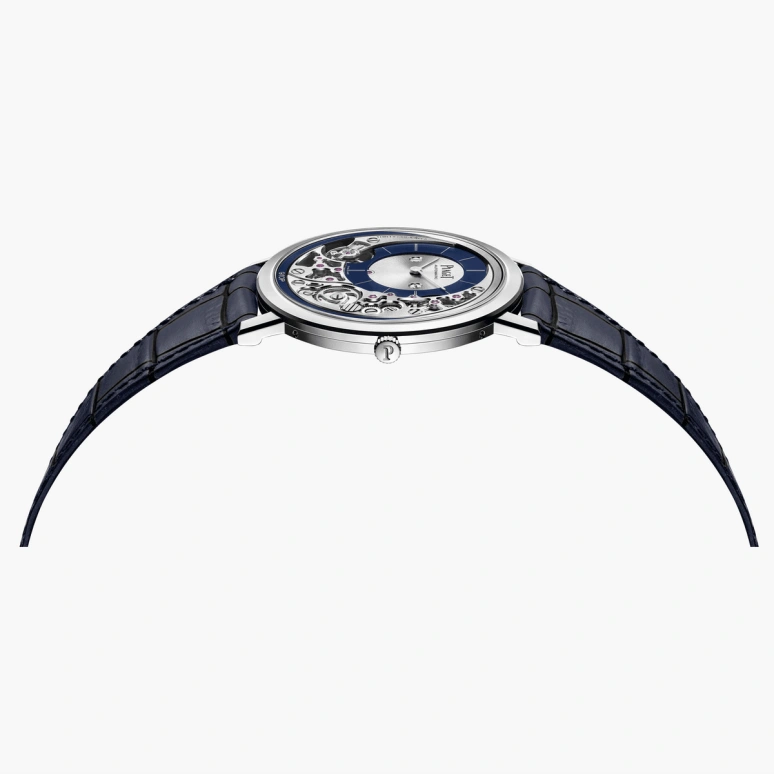 Piaget,Altiplano 41mm,41mm,White Gold,Skeleton,Automatic,In-house Caliber,Sapphire,Crystal Glass,G0A45123