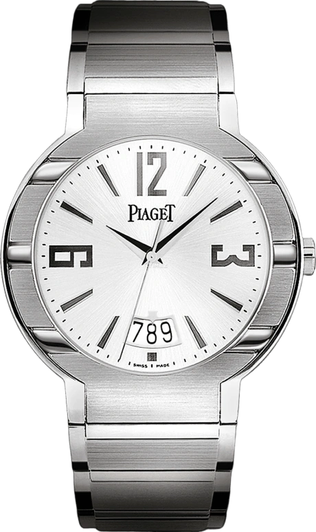 Piaget,Polo 38mm,38mm,White Gold,White,Sapphire,Crystal Glass,Closed,G0A33219