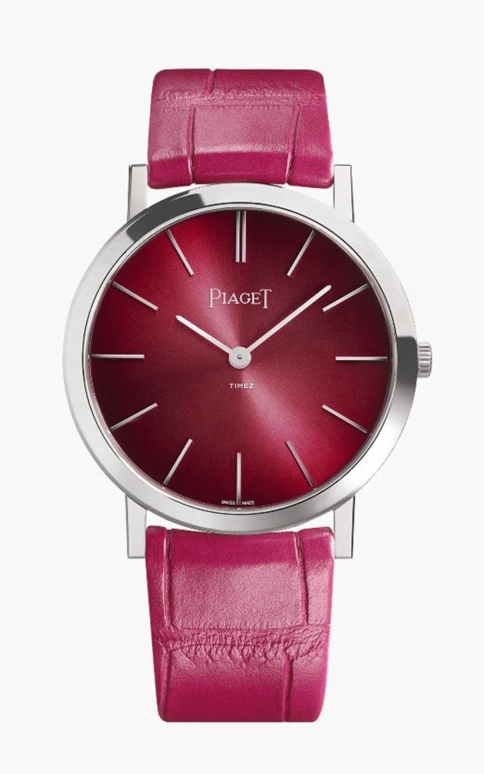 Piaget,Altiplano 34mm,34mm,White Gold,Pink Red,Red,Handwound,36hours,In-house Caliber,G0A42109