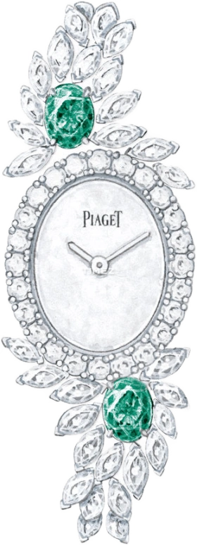 Piaget,High Jewellery 0mm,0mm,White Gold,White,Quartz,In-house Caliber,Sapphire,Crystal Glass,G0A41273