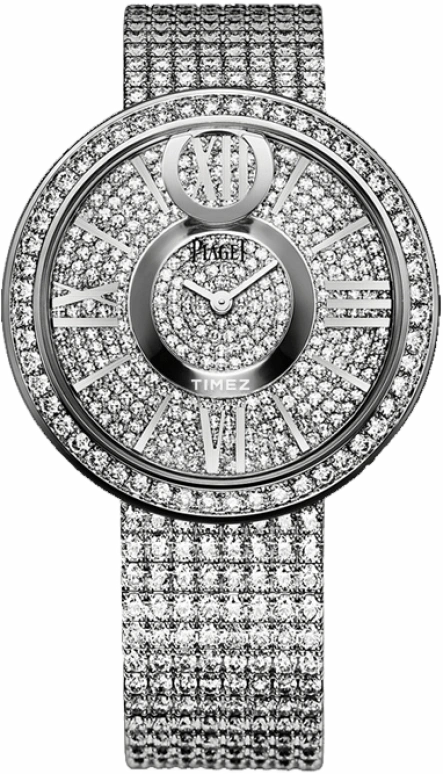 Piaget,Limelight 39mm,39mm,White Gold,In-house Caliber,Sapphire,Crystal Glass,Setting,Diamonds,G0A36158
