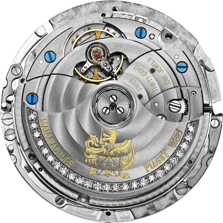 Piaget,Emperador 46.50mm,46.50mm,White Gold,Silver,Automatic,Perpetual Calendar,Month,Date,Day,81hours,In-house Caliber,G0A35020