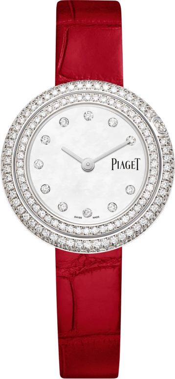 Piaget,Possession 29mm,29mm,White Gold,Silver White,Quartz,In-house Caliber,Sapphire,Crystal Glass,G0A44285
