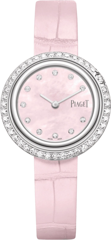 Piaget,Possession 29mm,29mm,White Gold,Pink,Quartz,In-house Caliber,Sapphire,Crystal Glass,G0A45064