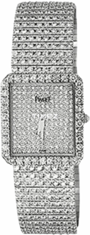 Piaget,Other 30mm,30mm,White Gold,Silver,Quartz,Sapphire,Crystal Glass,Square,G0A02701