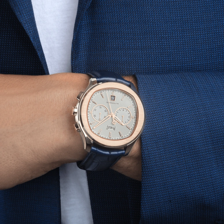 Piaget,Polo 42mm,42mm,Rose Gold,White,Automatic,48hours,In-house Caliber,G0A43011