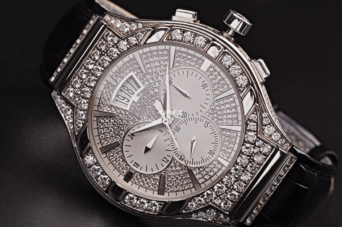 Piaget,Polo 43mm,43mm,White Gold,Silver White,Automatic,Chronograph,Day,G0A33038