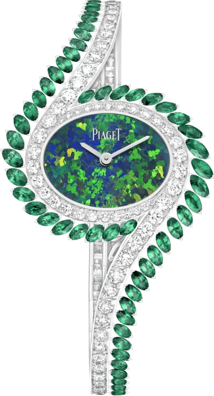 Piaget,Limelight 32x28mm,32x28mm,White Gold,Black,In-house Caliber,Sapphire,Crystal Glass,G0A46172