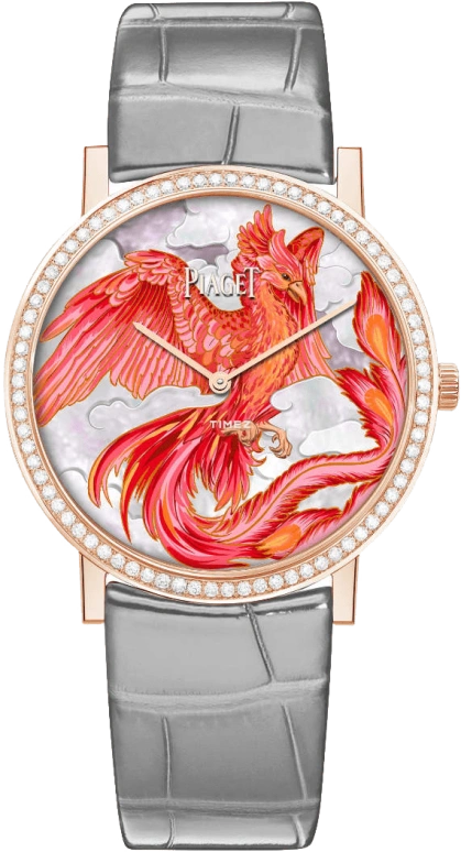 Piaget,Other 38mm,38mm,Rose Gold,Red,White,Handwound,36hours,In-house Caliber,G0A48541